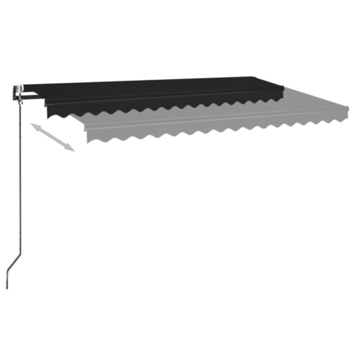 Τέντα Συρόμενη Αυτόματη Ανθρακί 450 x 350 εκ. - Image 3