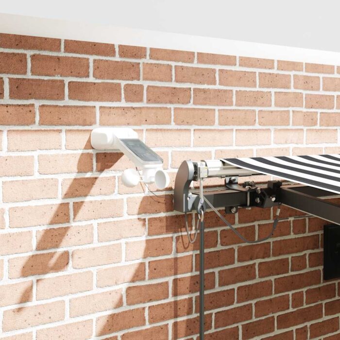 Τέντα Πτυσσόμενη Αυτόματη με LED Ανθρακί / Λευκή 450x300 εκ. - Image 4
