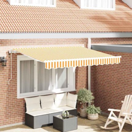 vidaXL Σκηνίτσα Αναδιπλούμενη Κίτρινο 250 x 200 cm ύφασμα