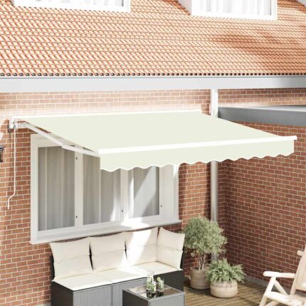 vidaXL Σκηνίτσα Αναδιπλούμενη Κρεμ 300 x 200 cm Πολυέστερ και Μέταλλο
