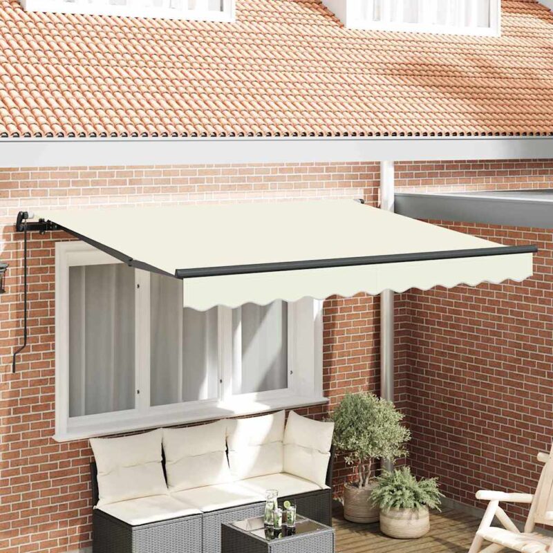 vidaXL Σκηνίτσα Αναδιπλούμενη Κρεμ 300 x 200 cm ύφασμα
