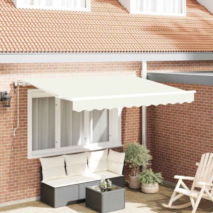 vidaXL Σκηνίτσα Αναδιπλούμενη Κρεμ 300 x 200 cm ύφασμα