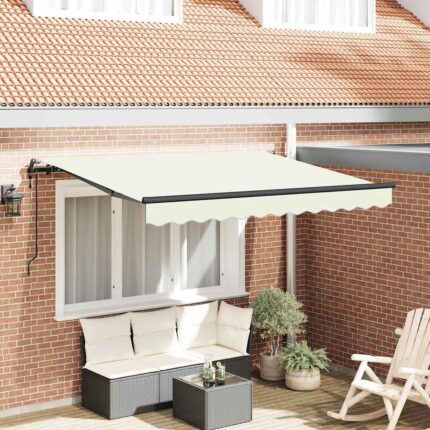 vidaXL Σκηνίτσα Αναδιπλούμενη Κρεμ 300 x 200 cm ύφασμα