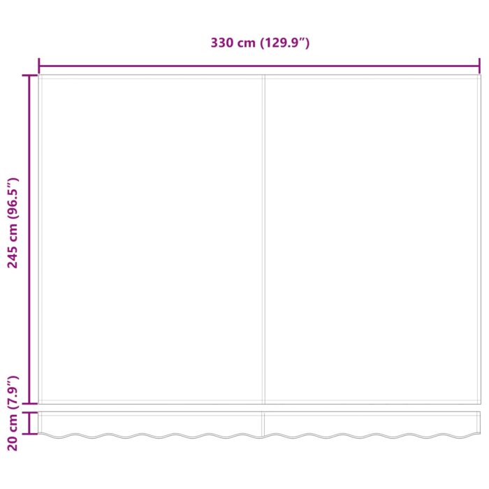 Σκηνίτσα Αναδιπλούμενη Κρεμ 350 x 250 εκ Πολυέστερ και Μέταλλο - Image 6
