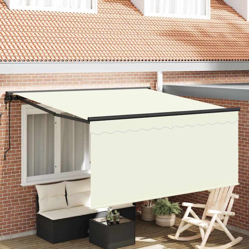 vidaXL Σκηνίτσα Αναδιπλούμενη Κρεμ 350 x 250 εκ