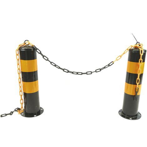 primematik metal bollard with nailed base 12x50 cm 1 pack P 8987003 16115516 4