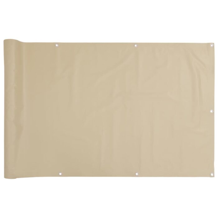Διαχωριστικό Βεράντας Μπεζ 75 x 300 εκ. Ύφασμα Oxford - Image 2