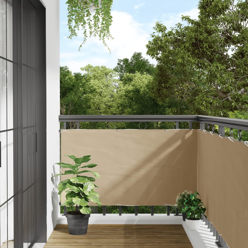 vidaXL Διαχωριστικό Βεράντας Μπεζ 75 x 300 εκ. Ύφασμα Oxford vidaXL Διαχωριστικό Βεράντας Μπεζ 75 x 300 εκ. Ύφασμα Oxford