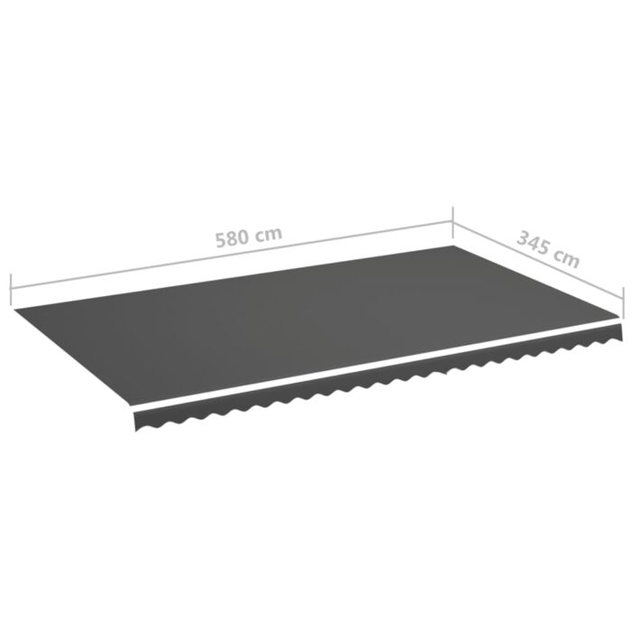 Τεντόπανο Ανταλλακτικό Ανθρακί 6 x 3,5 μ. - Image 6