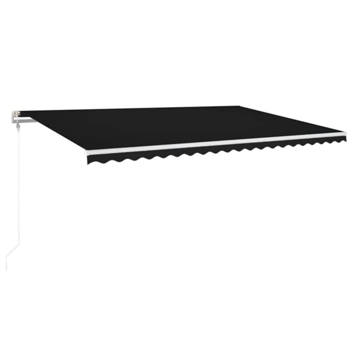 Τέντα Αυτόματη με LED & Αισθητήρα Ανέμου Ανθρακί 500x300 εκ. - Image 2