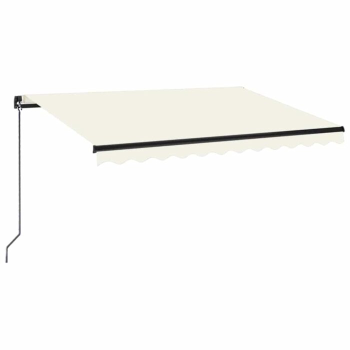 Τέντα Συρόμενη Χειροκίνητη Κρεμ 350 x 250 εκ. - Image 2