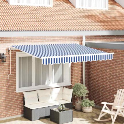 vidaXL Σκηνίτσα Αναδιπλούμενη Μπλε 250 x 200 cm ύφασμα