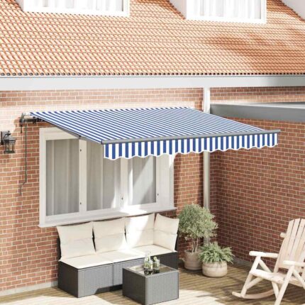 vidaXL Σκηνίτσα Αναδιπλούμενη Μπλε 250 x 200 cm ύφασμα