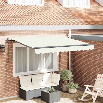 vidaXL Σκηνίτσα Αναδιπλούμενη Κρεμ 250 x 200 cm ύφασμα