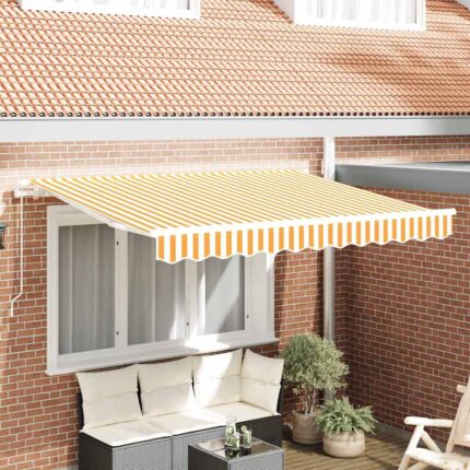 vidaXL Σκηνίτσα Αναδιπλούμενη Κίτρινο 250 x 200 cm ύφασμα