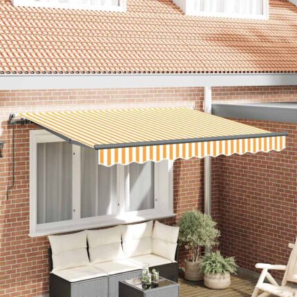 vidaXL Σκηνίτσα Αναδιπλούμενη Κίτρινο 250 x 200 cm ύφασμα