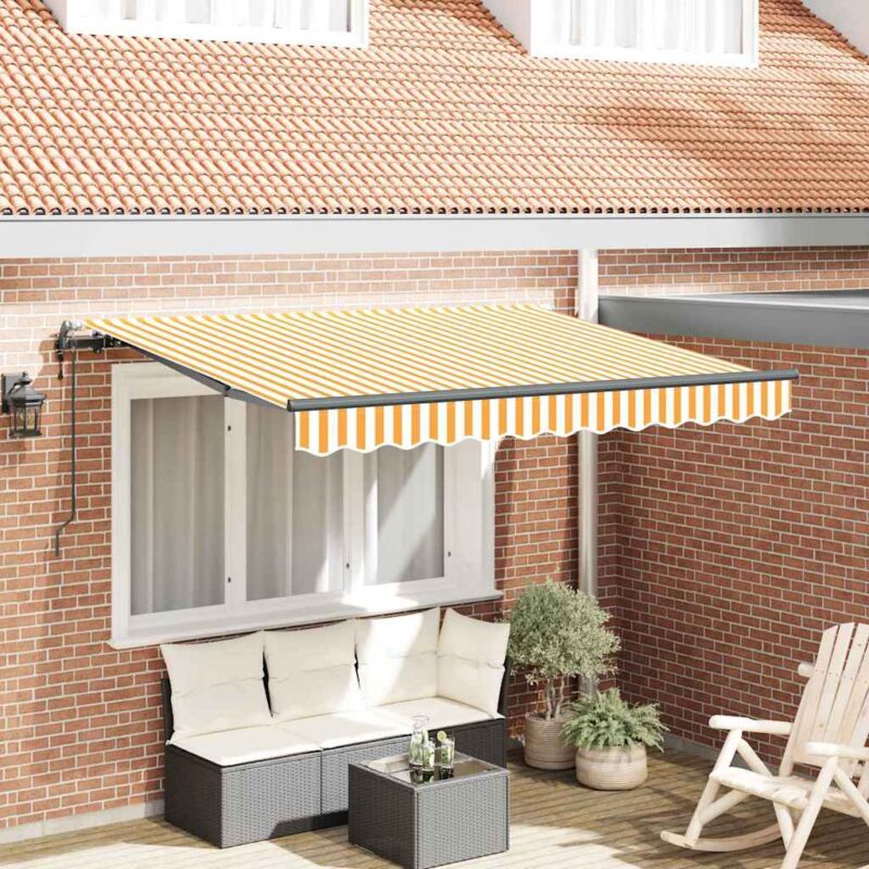 vidaXL Σκηνίτσα Αναδιπλούμενη Κίτρινο 250 x 200 cm ύφασμα