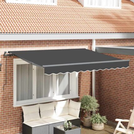 vidaXL Σκηνίτσα Αναδιπλούμενη Ανθρακί 250 x 200 cm ύφασμα