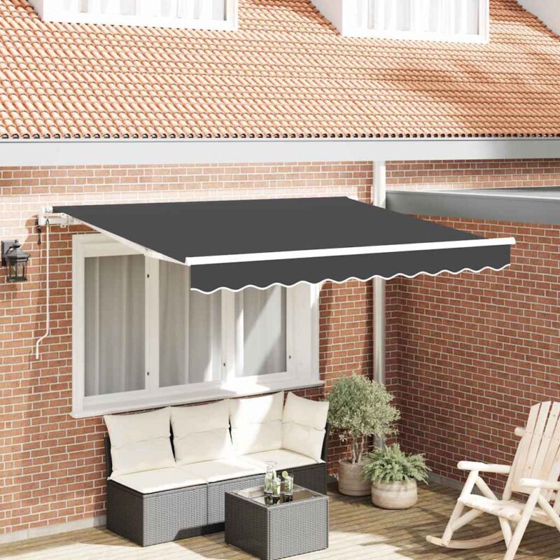vidaXL Σκηνίτσα Αναδιπλούμενη Ανθρακί 250 x 200 cm ύφασμα