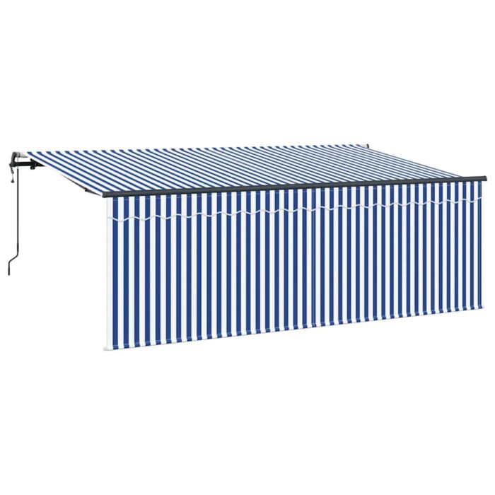 Σκηνίτσα Αναδιπλούμενη Μπλε και άσπρο 350 x 200 cm - Image 2