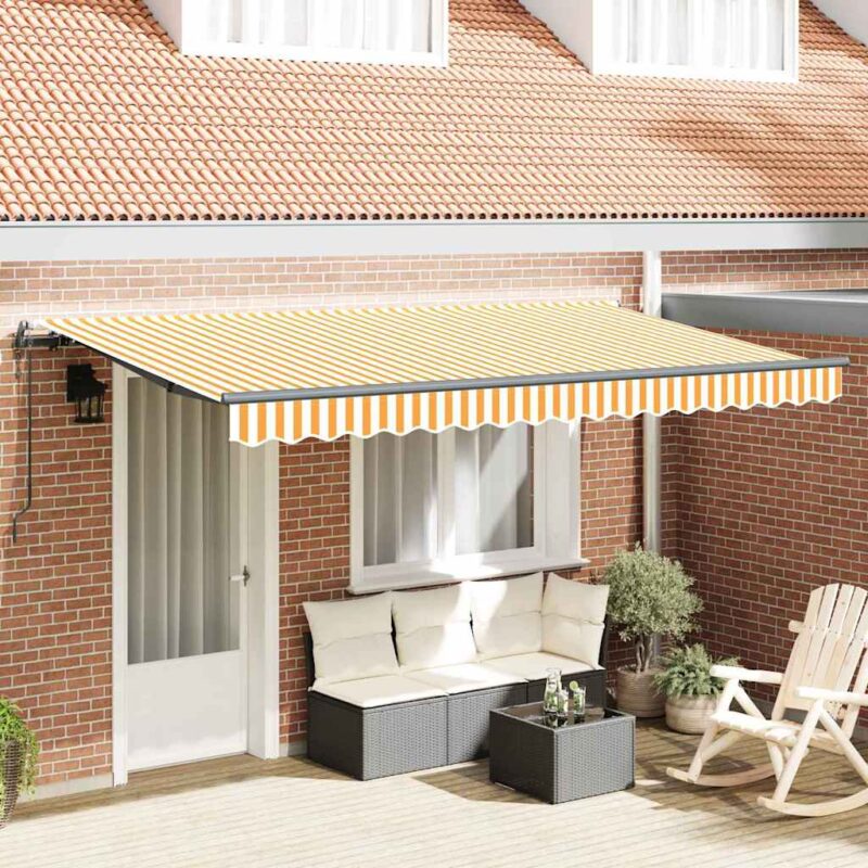 vidaXL Σκηνίτσα Αναδιπλούμενη Κίτρινο 350 x 200 cm ύφασμα