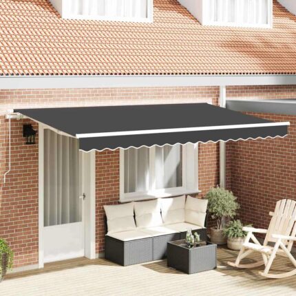 vidaXL Σκηνίτσα Αναδιπλούμενη Ανθρακί 350 x 200 cm ύφασμα