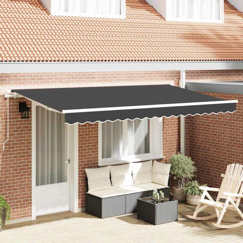 vidaXL Σκηνίτσα Αναδιπλούμενη Ανθρακί 350 x 200 cm ύφασμα