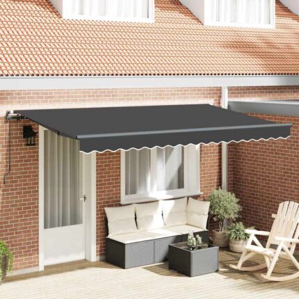 vidaXL Σκηνίτσα Αναδιπλούμενη Ανθρακί 350 x 200 cm ύφασμα