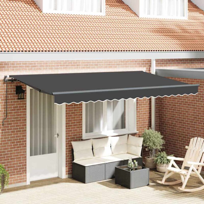 vidaXL Σκηνίτσα Αναδιπλούμενη Ανθρακί 350 x 200 cm ύφασμα
