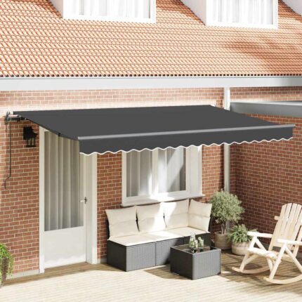 vidaXL Σκηνίτσα Αναδιπλούμενη Ανθρακί 350 x 200 cm ύφασμα