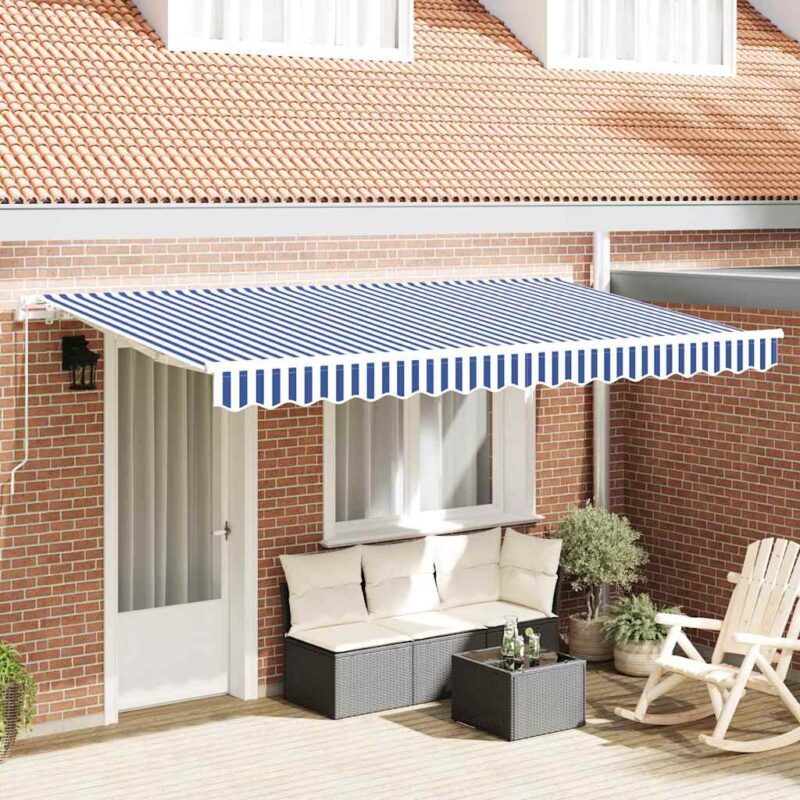 vidaXL Σκηνίτσα Αναδιπλούμενη Μπλε 400 x 200 cm ύφασμα