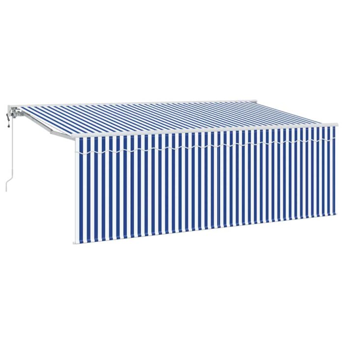 Σκηνίτσα Αναδιπλούμενη Μπλε και άσπρο 400 x 200 cm - Image 2