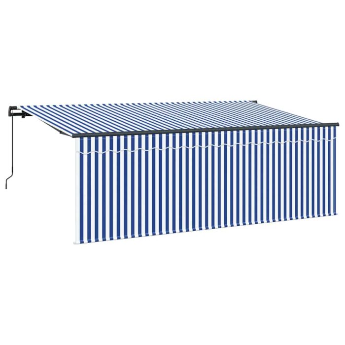 Σκηνίτσα Αναδιπλούμενη Μπλε και άσπρο 400 x 200 cm - Image 6