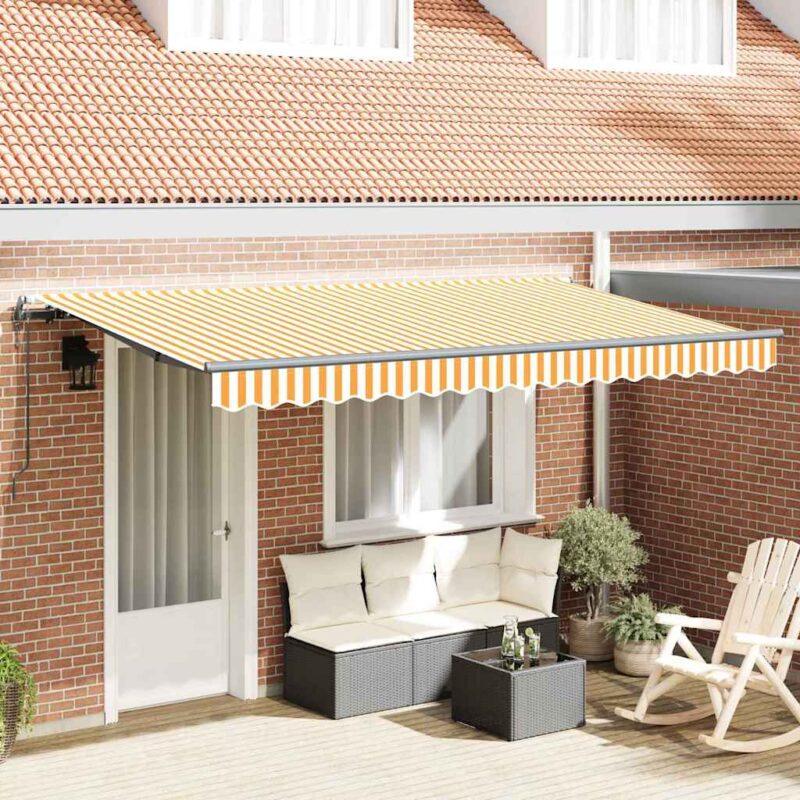 vidaXL Σκηνίτσα Αναδιπλούμενη Κίτρινο 400 x 200 cm ύφασμα