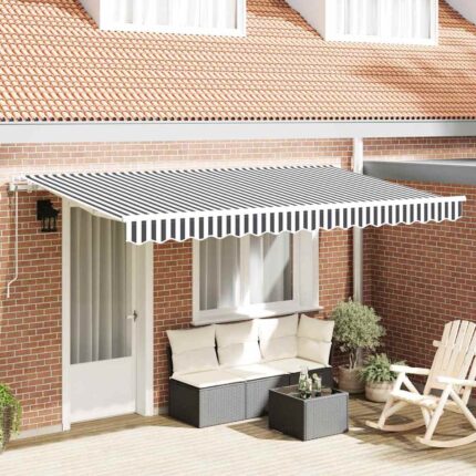 vidaXL Σκηνίτσα Αναδιπλούμενη Ανθρακί 400 x 200 cm ύφασμα