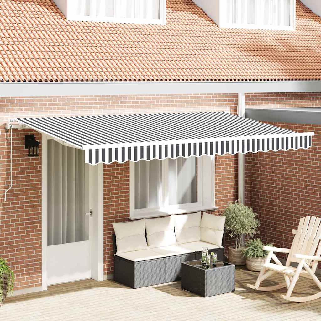 vidaXL Σκηνίτσα Αναδιπλούμενη Ανθρακί 400 x 200 cm ύφασμα vidaXL Σκηνίτσα Αναδιπλούμενη Ανθρακί 400 x 200 cm ύφασμα