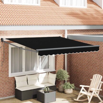vidaXL Αντιανεμικό Μαύρο 300 x 250 x 165 εκ. Πολυεστέρας
