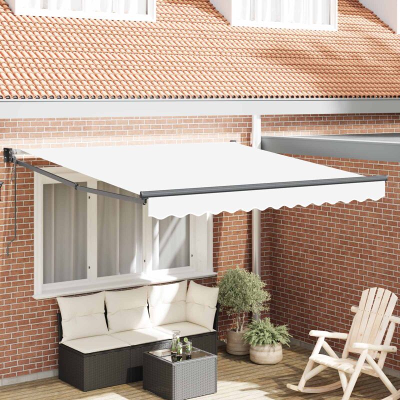 vidaXL Αντιανεμικό Λευκό 300 x 250 x 165 εκ. Πολυεστέρας