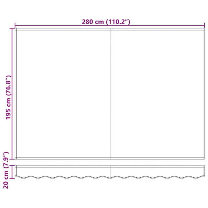 Αντιανεμικό Ανοιχτό γκρι 300 x 250 x 165 εκ. Πολυεστέρας - Image 7