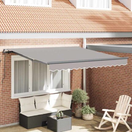 vidaXL Σκηνίτσα Αναδιπλούμενη Ανοιχτό γκρι 300 x 250 εκ
