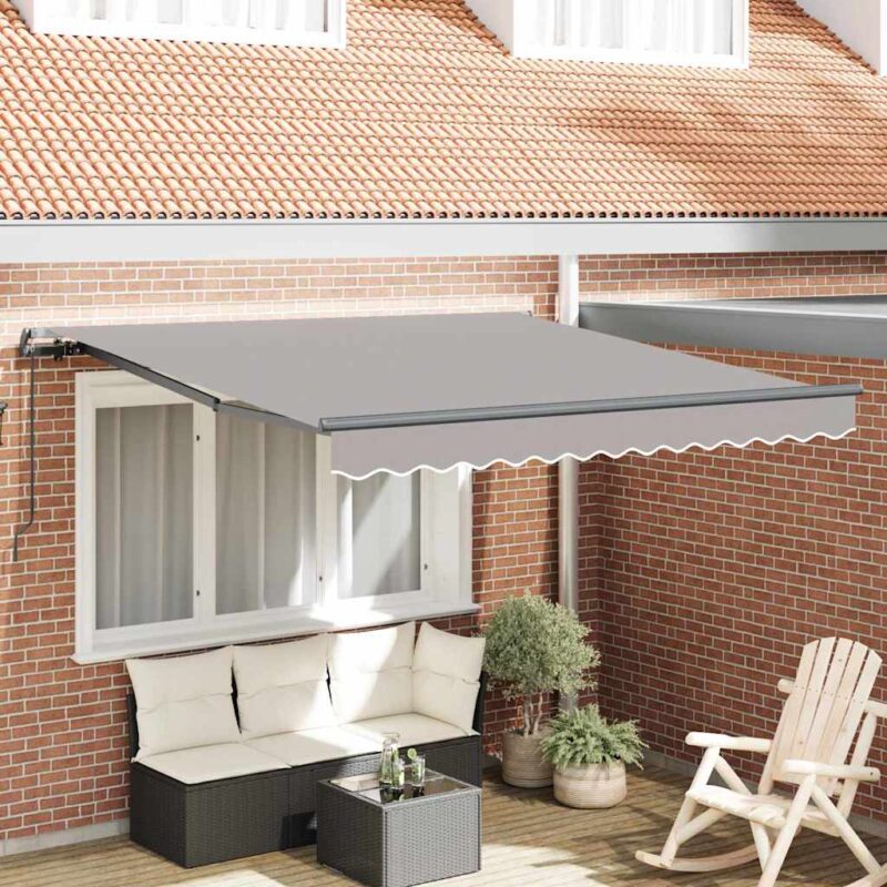 vidaXL Σκηνίτσα Αναδιπλούμενη Ανοιχτό γκρι 300 x 250 εκ
