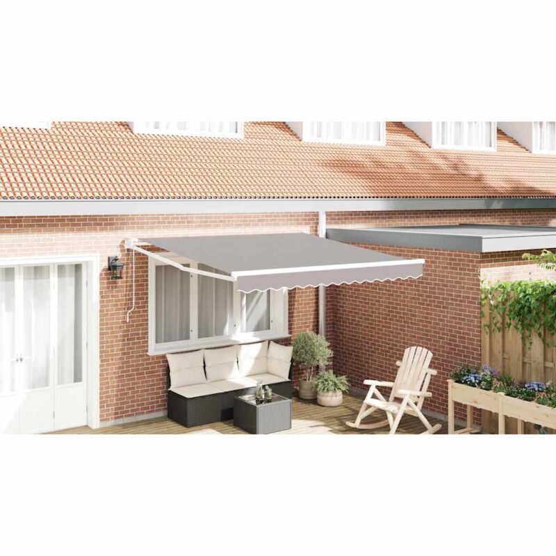 vidaXL Αντιανεμικό Ανοιχτό γκρι 300 x 250 x 165 εκ. Πολυεστέρας
