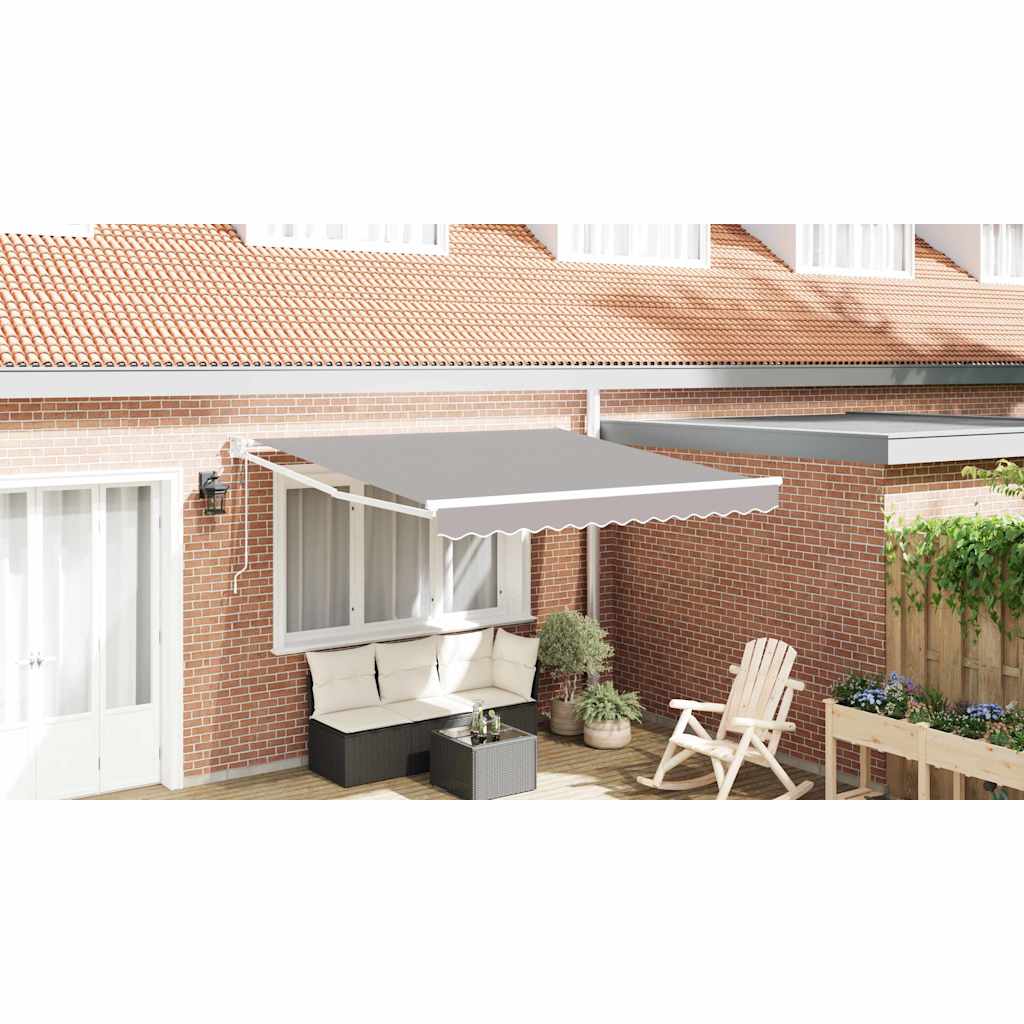 vidaXL Αντιανεμικό Ανοιχτό γκρι 300 x 250 x 165 εκ. Πολυεστέρας vidaXL Αντιανεμικό Ανοιχτό γκρι 300 x 250 x 165 εκ. Πολυεστέρας