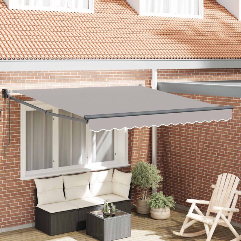 vidaXL Αντιανεμικό Ανοιχτό γκρι 300 x 250 x 165 εκ. Πολυεστέρας