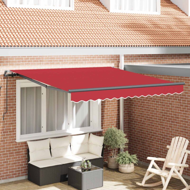 vidaXL Σκηνίτσα Αναδιπλούμενη Κόκκινο 350 x 250 εκ