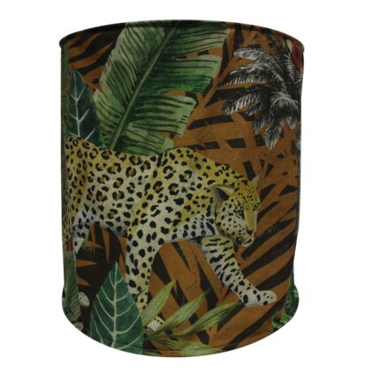 Supergreens Φωτιστικό Οροφής Βελούδινο “Animal Print” Πολύχρωμο Ε27 50x50x56 εκ.