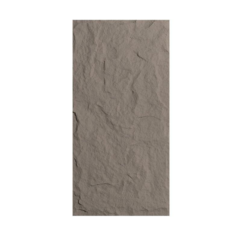 Supergreens Τεχνητός Τοίχος PU Stone "Obsidian" Γκρι 120x60x3 εκ.