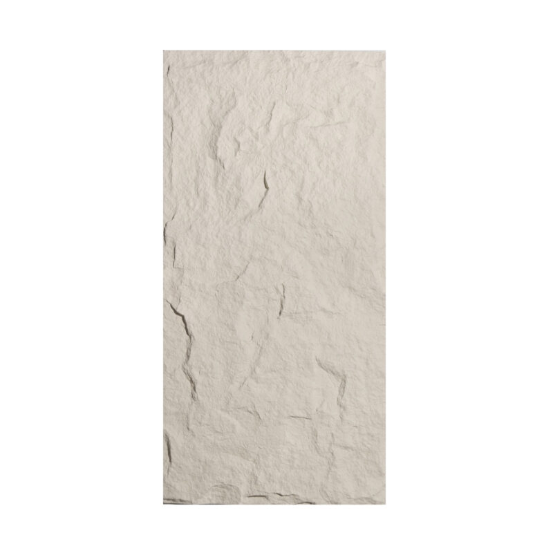 Supergreens Τεχνητός Τοίχος PU Stone "Obsidian" Λευκός 120x60x3 εκ.