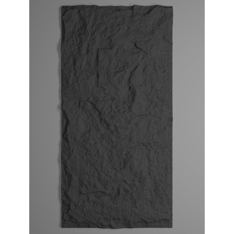 Supergreens Τεχνητός Τοίχος PU Stone "Obsidian" Μαύρος 120x60x3 εκ.