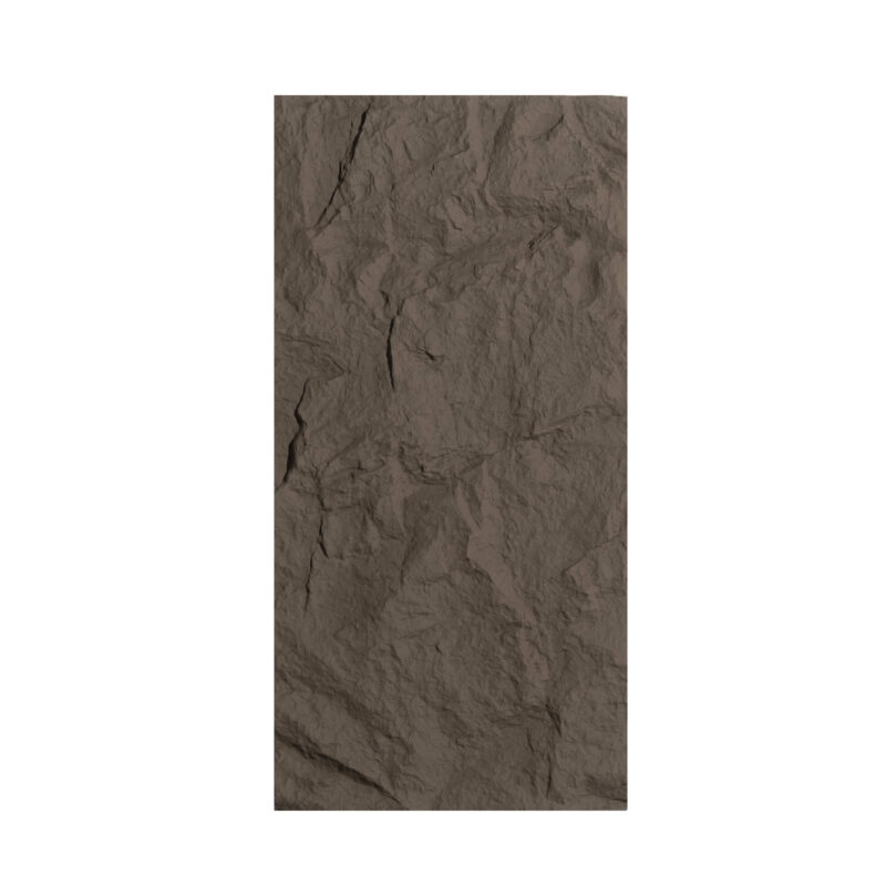 Supergreens Τεχνητός Τοίχος PU Rock "Vesuvius" Γκρι 120x60x5